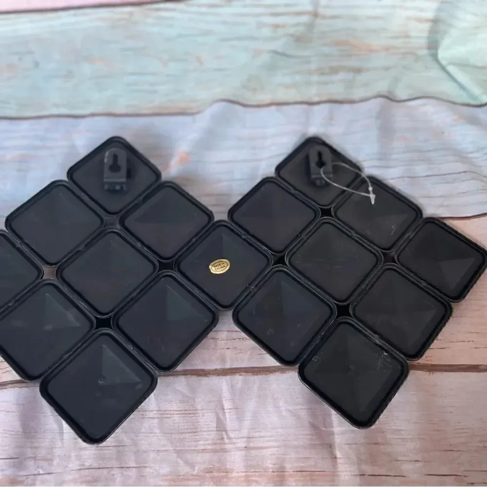 🧨⚡️💵🎲 Wall Mount Double Pillar Metal Candle Holder Display Excellent Preloved